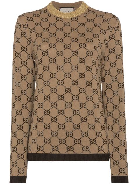 gucci sweater brown|gucci sweater on blackish.